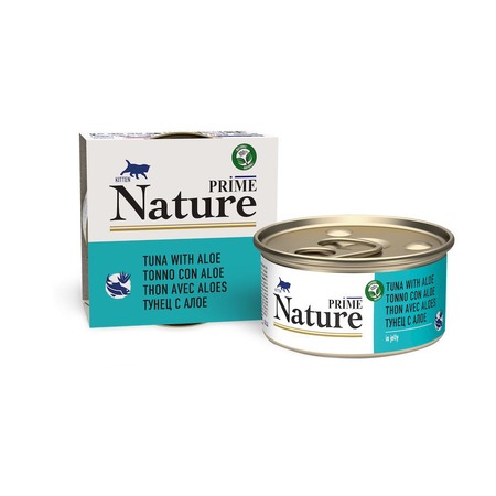 Prime Nature влажный корм для котят, с тунцом, кусочки в желе, в консервах - 85 г фото 1