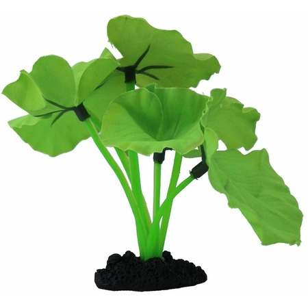 Prime растение шелковое для аквариума "Нимфея", зеленое 30 см фото 1