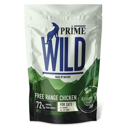 Prime Wild GF Free Range полнорационный сухой корм для котят и кошек, беззерновой, с курицей - 500 г фото 1