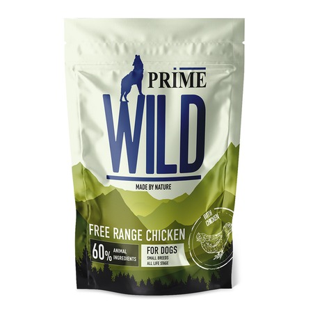 Prime Wild GF Free Range полнорационный сухой корм для щенков и собак мелких пород, беззерновой, с курицей - 500 г фото 1