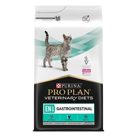 Pro Plan Veterinary Diets EN St/Ox Gastrointestinal полнорационный сухой корм для взрослых кошек и котят, диетический, при расстройствах пищеварения - 5 кг фото 1