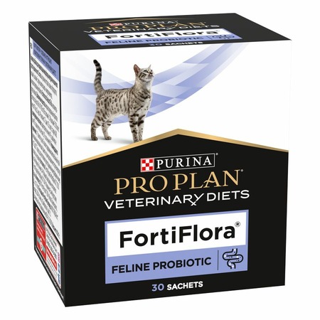Pro Plan Veterinary Diets Cat FortiFlora пребиотическая добавка для кошек и котят для поддержания баланса микрофлоры и здоровья кишечника - 30 г фото 1