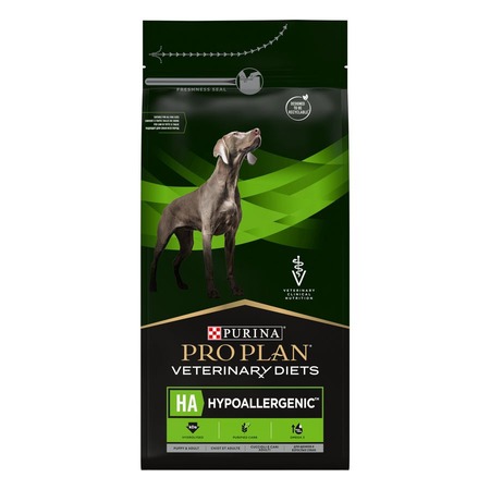 Pro Plan Veterinary Diets HA Hypoallergenic сухой полнорационный диетический корм для щенков и взрослых собак для снижения пищевой непереносимости ингредиентов - 1,3 кг фото 1