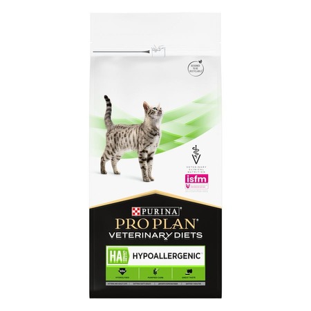 Pro Plan Veterinary Diets HA St/Ox Hypoallergenic сухой корм для кошек и котят, для снижения пищевойнепереносимости ингредиентов и питательных веществ - 1,3 кг фото 1