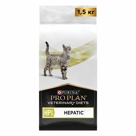 Purina Pro Plan Veterinary diets HP St/Ox Hepatic сухой корм для взрослых кошек при хронической печеночной недостаточности - 1,5 кг фото 1