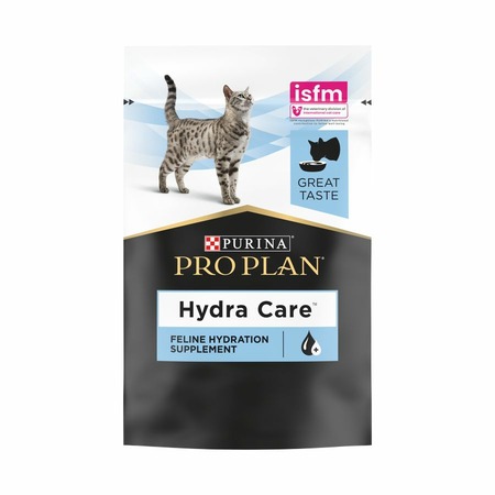 Purina Pro Plan Veterinary Diets Hydra Care пищевая добавка для кошек для увеличения потребления воды, в соусе, в паучах - 85 г х 10 шт фото 1