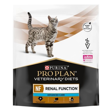 Pro Plan Veterinary Diets NF Renal Function Advanced Care полнорационный сухой корм для кошек, диетический, для поддержания функции почек при хронической почечной недостаточности на поздней стадии - 350 г фото 1