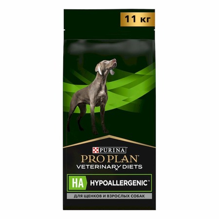 Purina Pro Plan HA Hypoallergenic сухой корм для щенков и взрослых собак для снижения пищевой непереносимости ингредиентов и питательных веществ - 11 кг фото 1