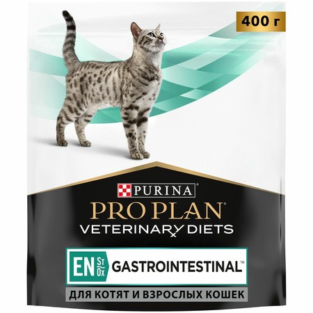 Сухой корм для котят и взрослых кошек Pro Plan Veterinary EN ST/OX Diets Gastrointestinal при расстройствах пищеварения 400 г фото 1