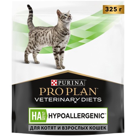 Сухой корм для кошек Pro Plan Veterinary Diets HA ST/OX Hypoallergenic при пищевой непереносимости 325 г фото 1