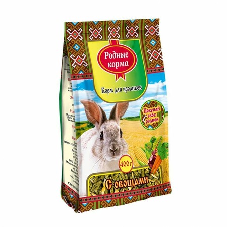 Родные Корма корм для кроликов с овощами - 900 г фото 1