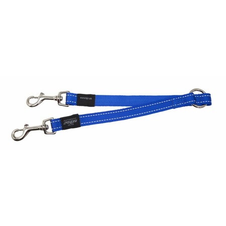 Rogz поводок-сворка для 2-х собак, длина 330 мм, синий фото 1