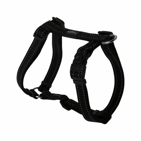 Rogz Utility шлейка для собак, черная, размер S, ширина 11 мм 23 - 37 см фото 1