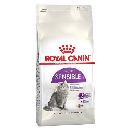 Royal Canin Sensible 33 полнорационный сухой корм для взрослых кошек с чувствительной пищеварительной системой - 400 г фото 1