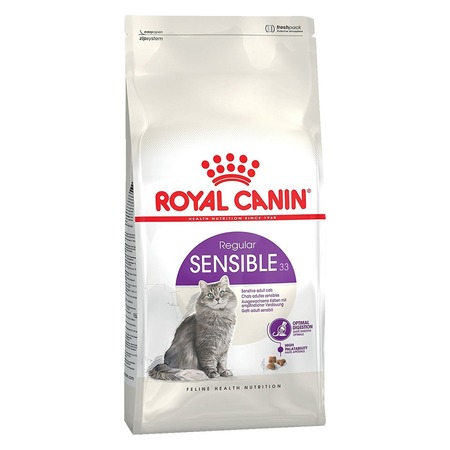 Royal Canin Sensible 33 полнорационный сухой корм для взрослых кошек с чувствительной пищеварительной системой - 200 г фото 1