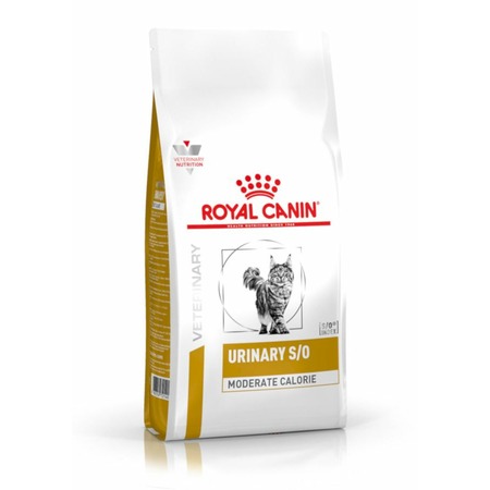 Royal Canin Urinary S/O Moderate Calorie полнорационный сухой корм для взрослых кошек при мочекаменной болезни и ожирении, диетический - 1,5 кг фото 1