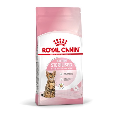 Royal Canin Kitten Sterilised полнорационный сухой корм для стерилизованных котят с 6 до 12 месяцев - 400 г фото 1