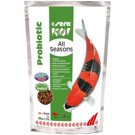Корм Sera Koi All Seasons Probiotic для прудовых рыб - 500 г фото 1
