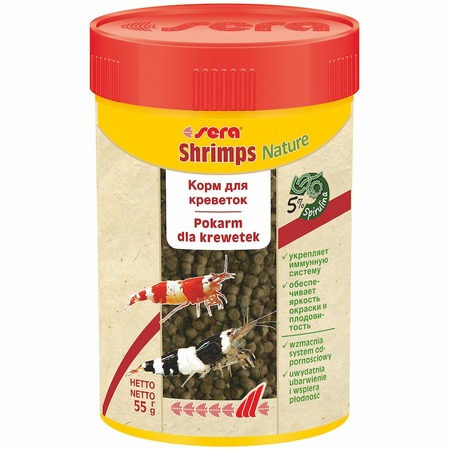Sera Shrimps Natural Корм для креветок - 100 мл фото 1