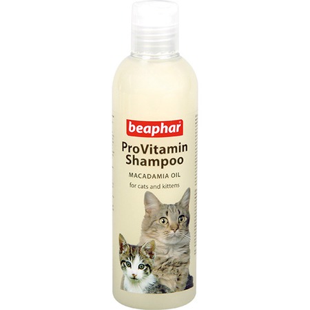 Шампунь Beaphar Pro Vit Macadamia Oil для кошек и котят с чувствительной кожей с маслом австралийского ореха - 250 мл фото 1