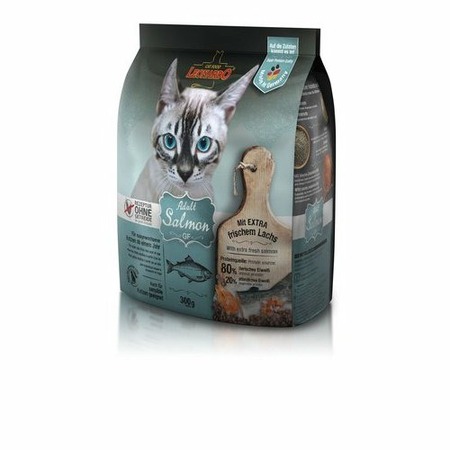 Leonardo Adult Salmon GF сухой корм для кошек с чувствительным пищеварением, беззерновой, с лососем - 300 г фото 1