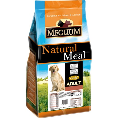 Сухой корм Meglium Adult Gold для взрослых собак с говядиной и курицей Gold - 3 кг фото 1