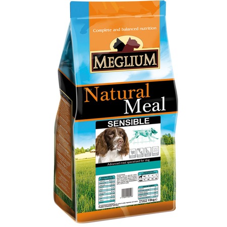 Сухой корм Meglium Sensible для взрослых собак с чувствительным пищеварением с ягненком и рисом фото 1