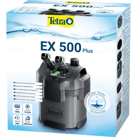 Tetra EX500 plus фильтр внешний / Tetra EX500 plus, 910л/ч, 5,5Вт до 100л фото 1