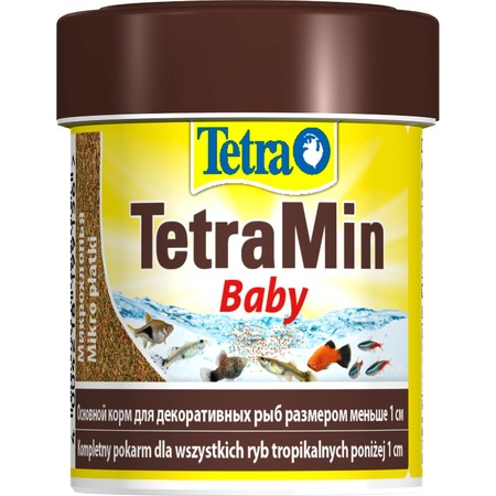 Корм Tetra Min Baby для мальков до 1 см мелкая крупа - 66 мл фото 1