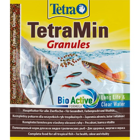 Корм Tetra Min Granules для всех видов рыб в гранулах - 15 г (саше) фото 1