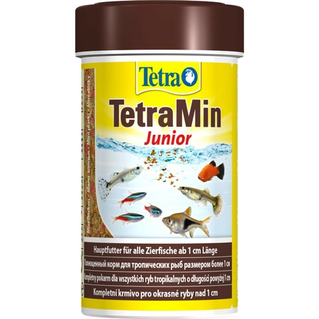 Tetra Min Junior корм в хлопьях для молодых рыб - 100 мл фото 1