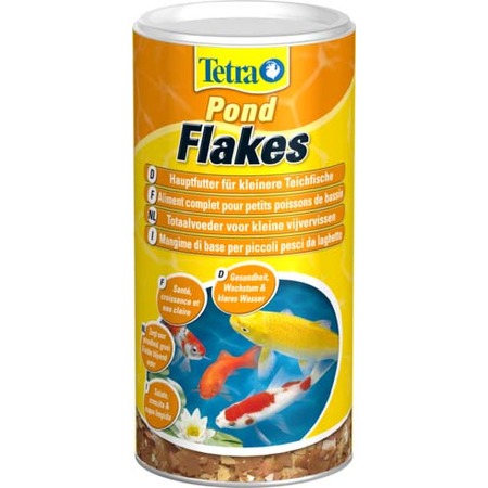 Корм Tetra Pond Flakes для прудовых рыб в хлопьях - 1 л фото 1