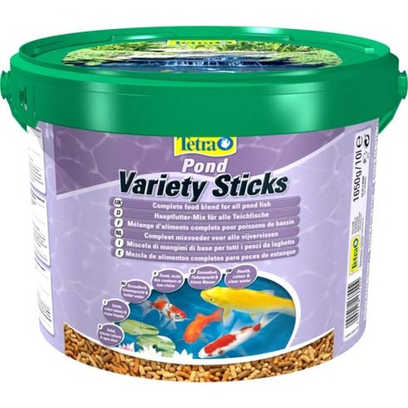 Корм Tetra Pond Variety Sticks для прудовых рыб 3 вида палочек - 10 л фото 1