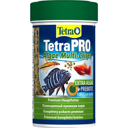 Корм Tetra Pro Algae Crisps растительный для всех видов рыб в чипсах - 100 мл фото 1