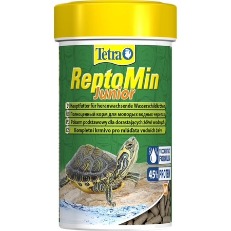 Корм Tetra ReptoMin Junior для молодых водных черепах в виде палочек - 100 мл фото 1