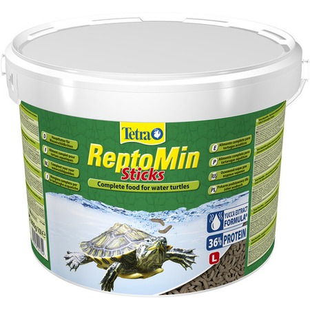 Корм Tetra ReptoMin для водных черепах в виде палочек - 10 л (ведро) фото 1