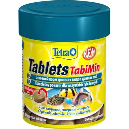 Корм Tetra TabletsTabiMin для всех видов донных рыб - 120 таб фото 1
