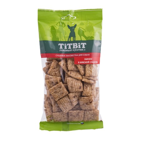TiTBiT "Золотая коллекция" лакомство для собак начос в мясной глазури - 130 г фото 1