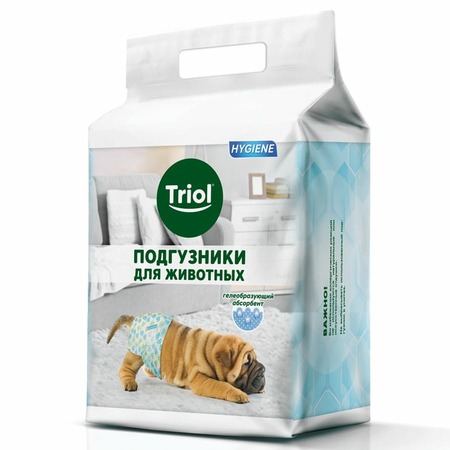 Triol M подгузник для собак весом 7-15 кг, 12 шт фото 1