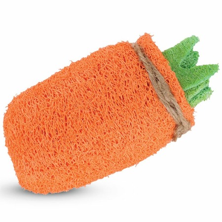 Triol Natural игрушка для мелких животных из люфы "Морковь", 120 мм фото 1