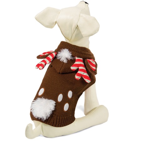 Triol свитер для собак "Рождественский олень", коричневый L, 35 см фото 1