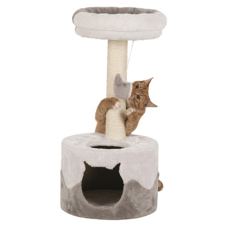 Trixie Домик для кошки Nuria, 71 см, белый/серый фото 1