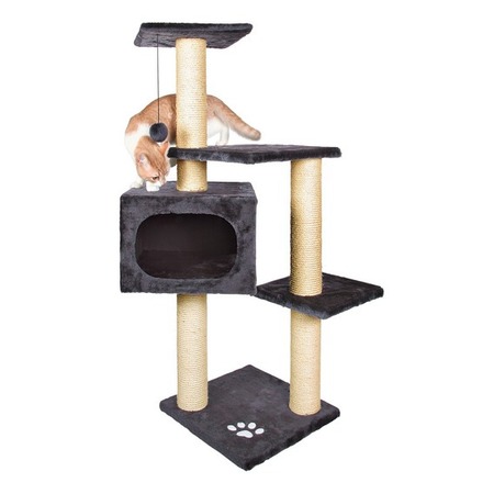 Trixie Домик для кошки Palamos, 109 см, антрацит фото 1