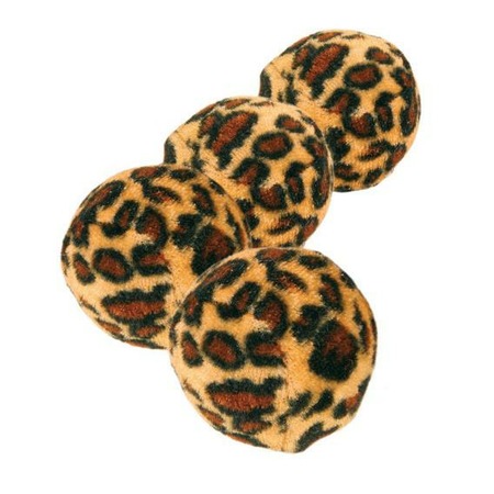 Trixie Набор мячиков для кошек Леопард, Ф3,5 см, 4 шт фото 1
