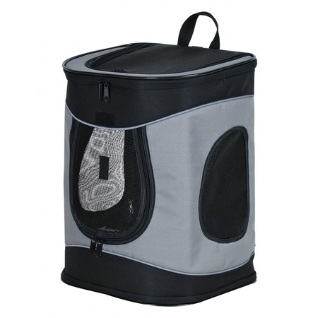 Trixie Переноска-рюкзак Timon, 34×44×30 см, чёрный/серый фото 1