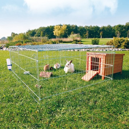 Trixie Загон с крышей для грызунов, 144×116×58 см, оцинкованный фото 1