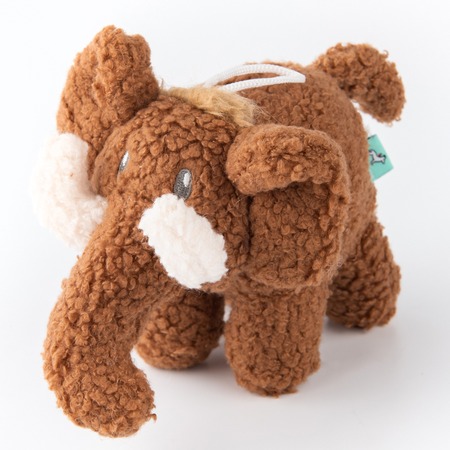 Tufflove игрушка для собак, Мамонт, коричневый - 18 см фото 1