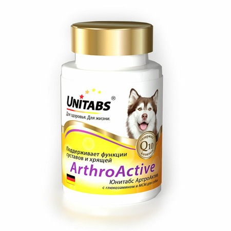 Unitabs ArthroАctive с Q10 для собак 100 таб фото 1