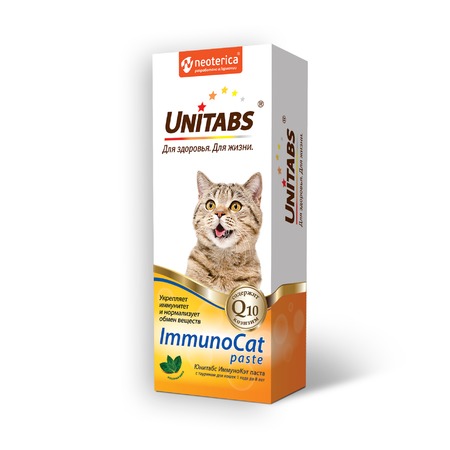 Unitabs ImmunoCat витаминная паста для кошек для поддержания иммунитета - 120 мл фото 1