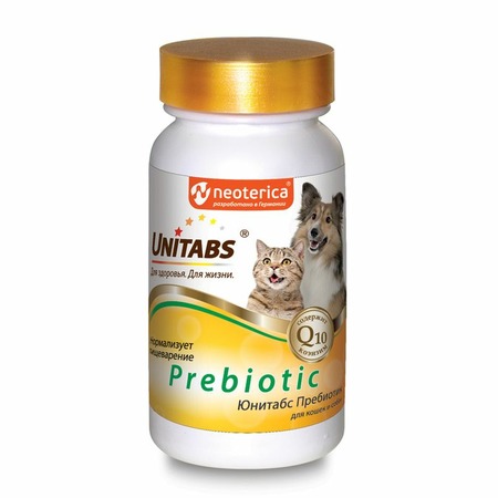 Unitabs Prebiotic кормовая добавка для кошек и собак - 100 табл. фото 1